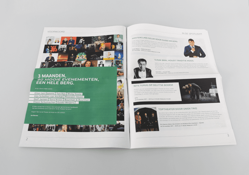 Theater de Veste, Seizoen 17|18, Studio Enkelvoud, seizoensbrochure, toneel, campagnebeeld, grafisch ontwerp, fotografie, miniatuur, miniature, theaterkrant, seizoenskrant, 2017, 2018