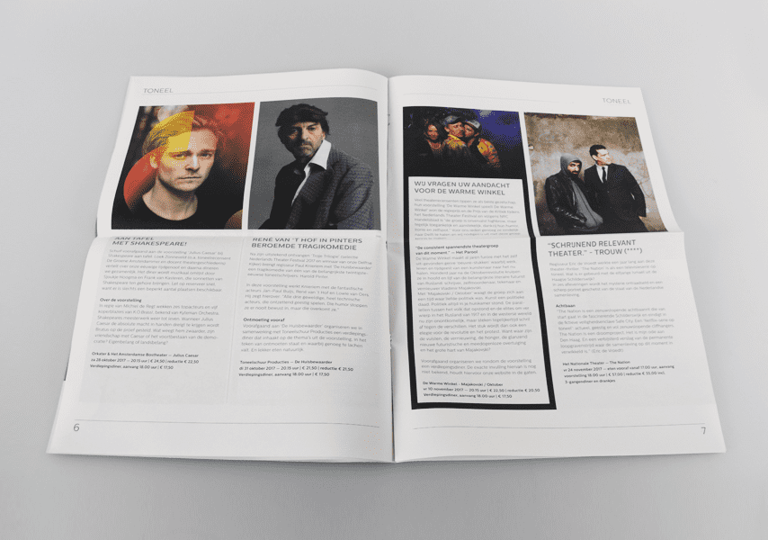 Theater de Veste, Seizoen 17|18, Studio Enkelvoud, seizoensbrochure, toneel, campagnebeeld, grafisch ontwerp, fotografie, miniatuur, miniature, theaterkrant, seizoenskrant, 2017, 2018