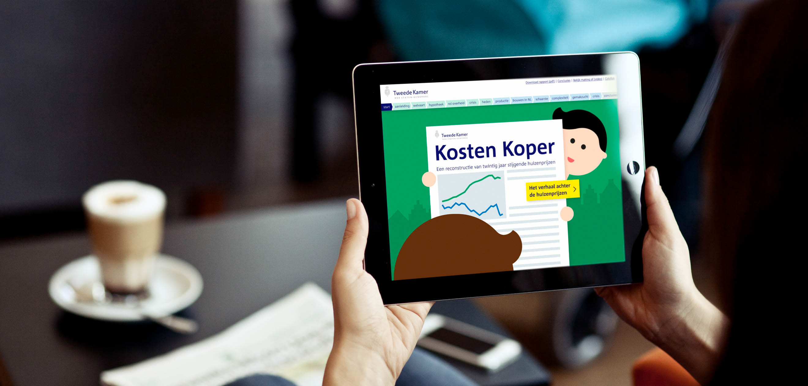 tweede kamer, kosten koper, politieke, huizenprijzen, jaarverslag, instorten, app, online, illustraties, grafisch ontwerp, graphic design, illustration, verhaal, story, uitleg, huizenmarkt, hypotheken, hypotheek