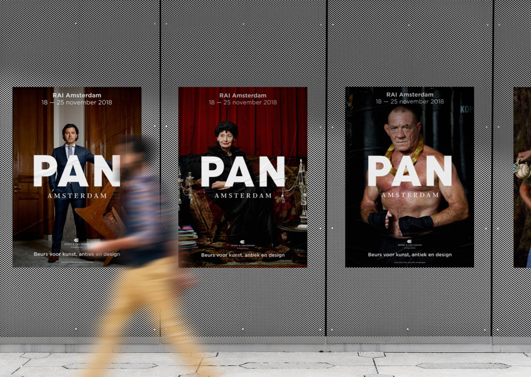 PAN Amsterdam, Amsterdam, 2018, beurs, kunst, art, fair, antiek, design, grafisch, ontwerp, grafisch ontwerp, graphic design, campagne, erwin olaf, fotografie, folder, pan podium, podium, flyer, editoriaal, erwin olaf, plattegrond, plattegrondbord, folder, bord, signing, beurs, tas