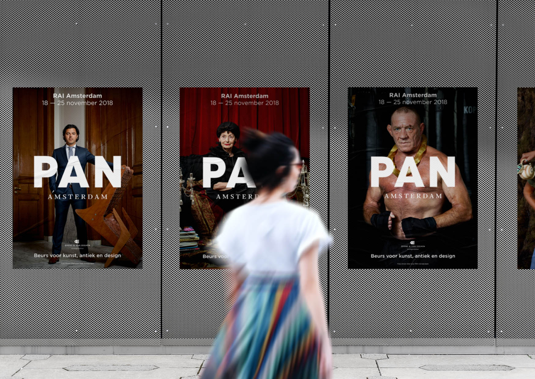 PAN Amsterdam, Amsterdam, 2018, beurs, kunst, art, fair, antiek, design, grafisch, ontwerp, grafisch ontwerp, graphic design, campagne, erwin olaf, fotografie, folder, pan podium, podium, flyer, editoriaal, erwin olaf, plattegrond, plattegrondbord, folder, bord, signing, beurs, tas